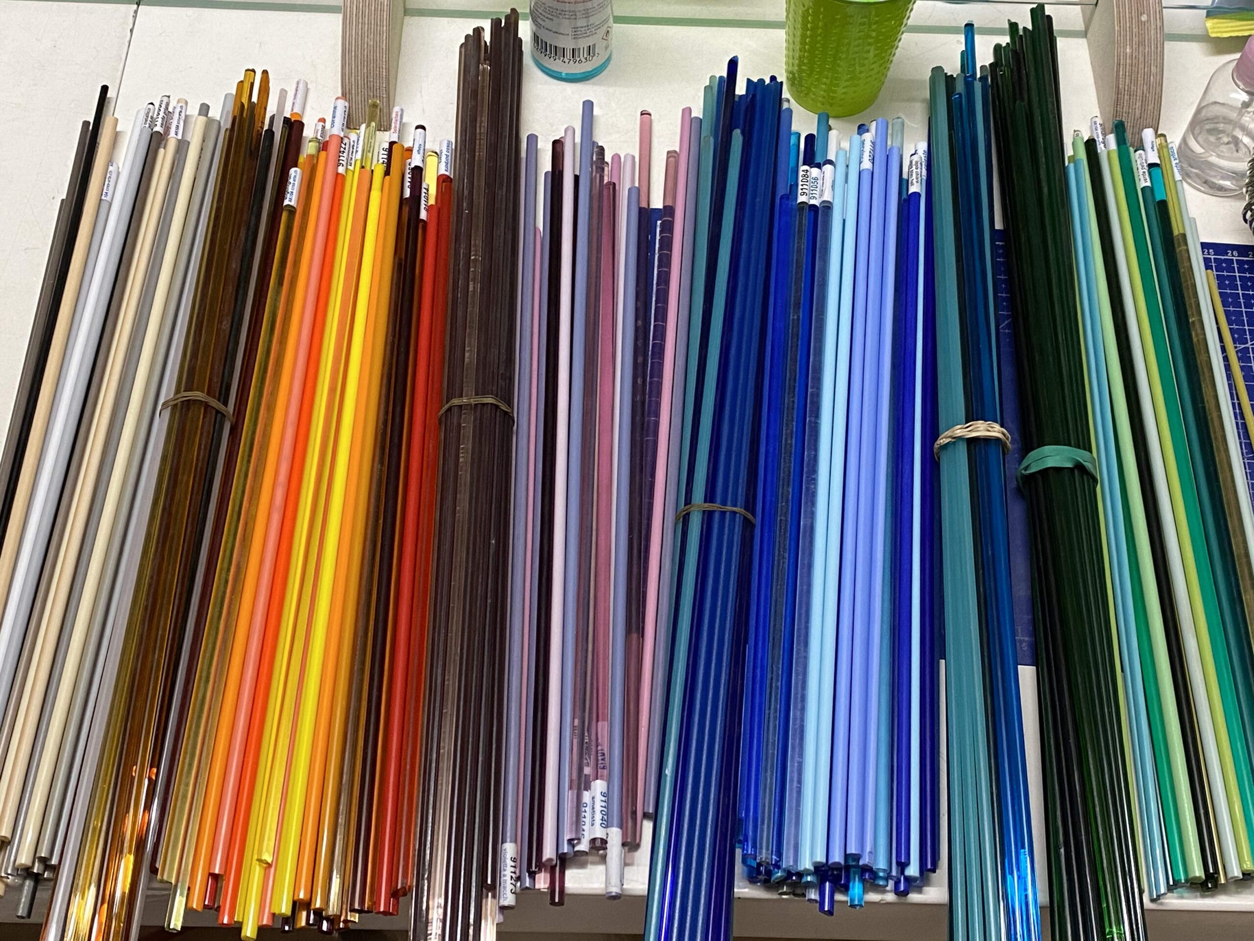 250 Glasperlen drehen