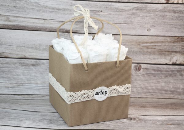Flower-Bag / Rosenbox weiss – Bild 4