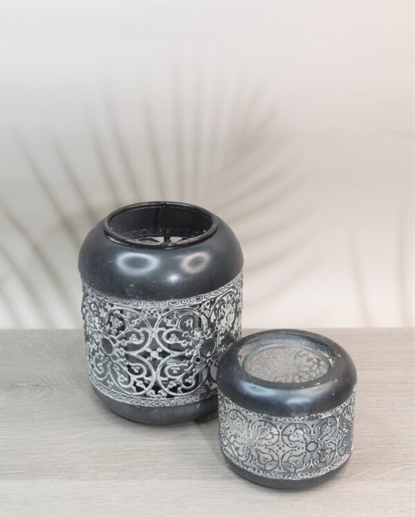 Windlicht orientalisch antrazit – Bild 2