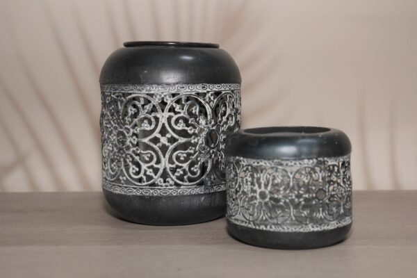 Windlicht orientalisch antrazit – Bild 3