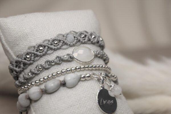 Armband Macrame Mondstein – Bild 4