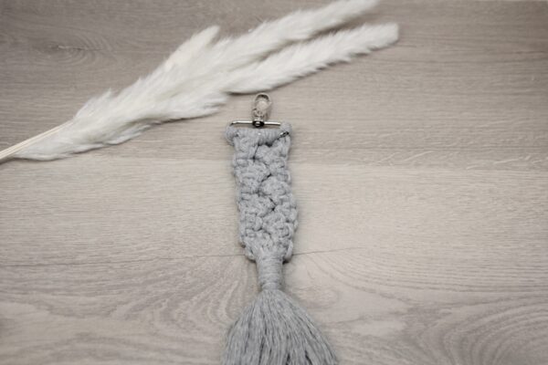 Macrame Schlüsselanhänger Zopf – Bild 2