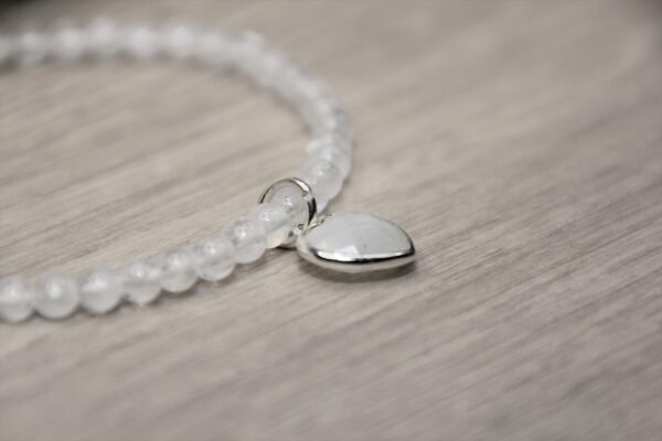 Armband Regenbogen Mondstein Herz