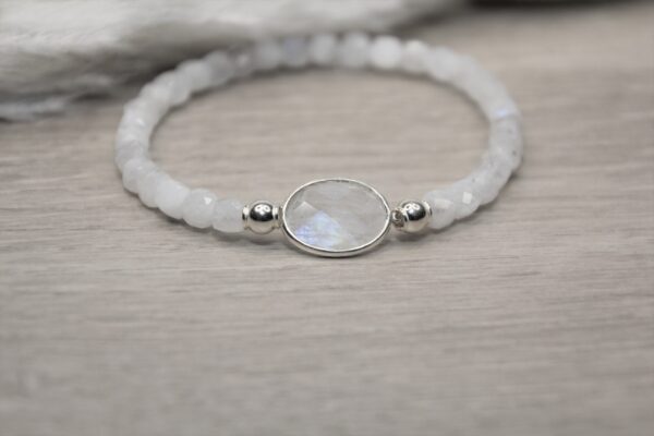 Armband Regenbogen Mondstein