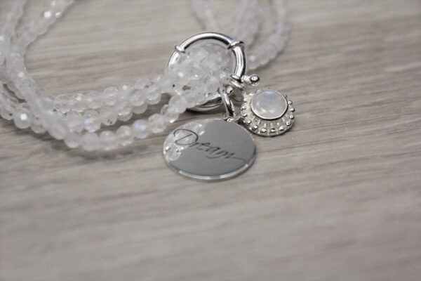 Armband Regenbogen Mondstein – Bild 3