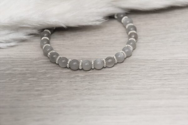 Armband Mondstein grau