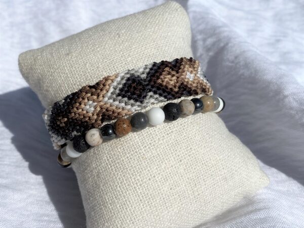 Armband Macrame Mens Bracelet Set – Bild 8
