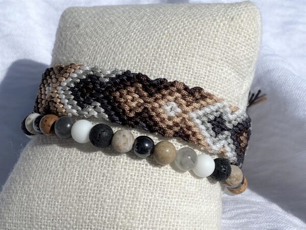 Armband Macrame Mens Bracelet Set – Bild 4
