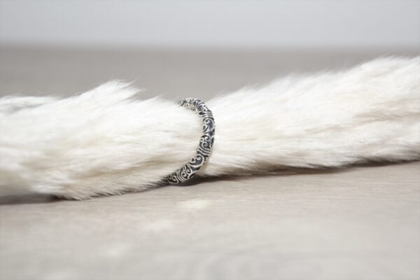 Fingerring Maori geschwärzt
