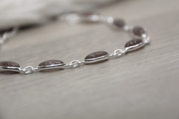 Armband Mondstein chocolat – Bild 4