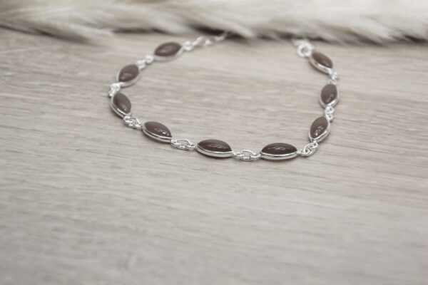 Armband Mondstein chocolat – Bild 2