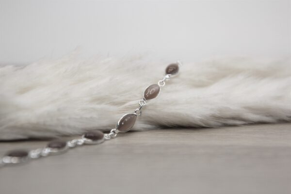 Armband Mondstein chocolat