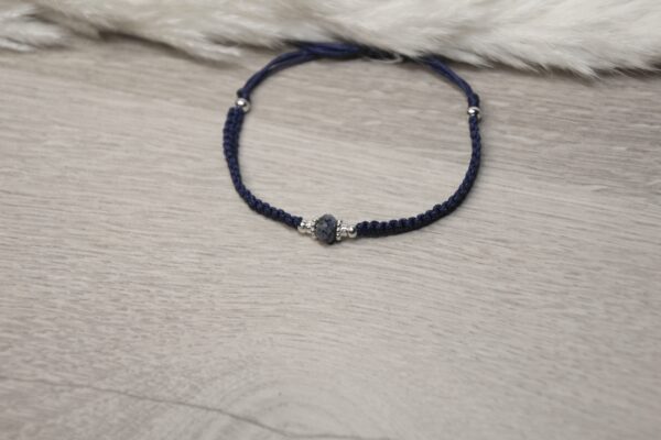 Armband Macrame Dumortierit – Bild 2