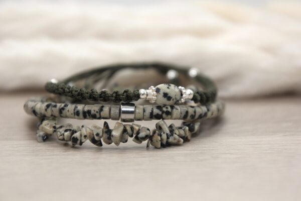 Armband Set oliv