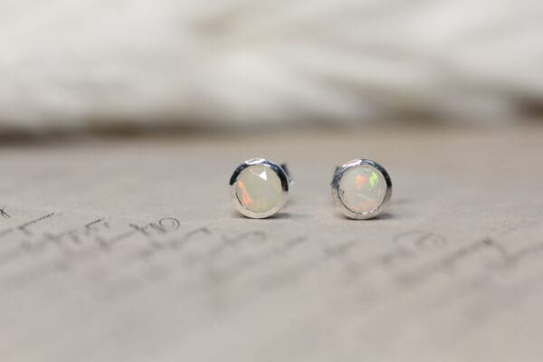 Ohrenringe Opal – Bild 3